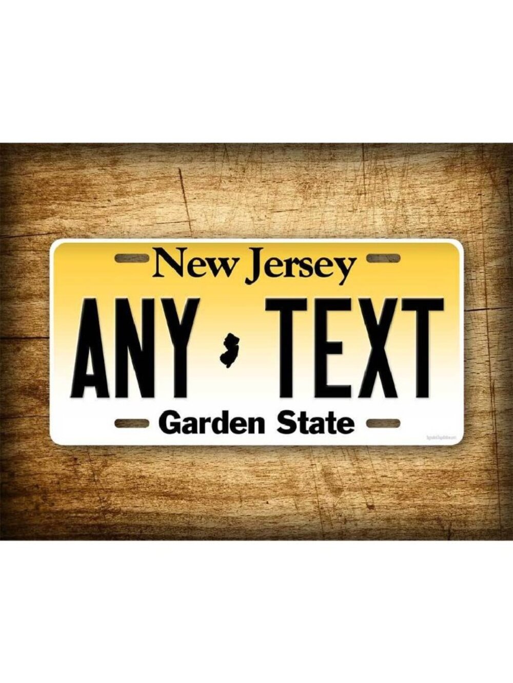 Personalized New Jersey (Garden State) License Plate